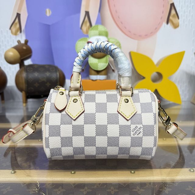 Louis vuitton original damier azur nano speedy N40918