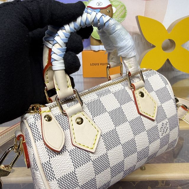 Louis vuitton original damier azur nano speedy N40918