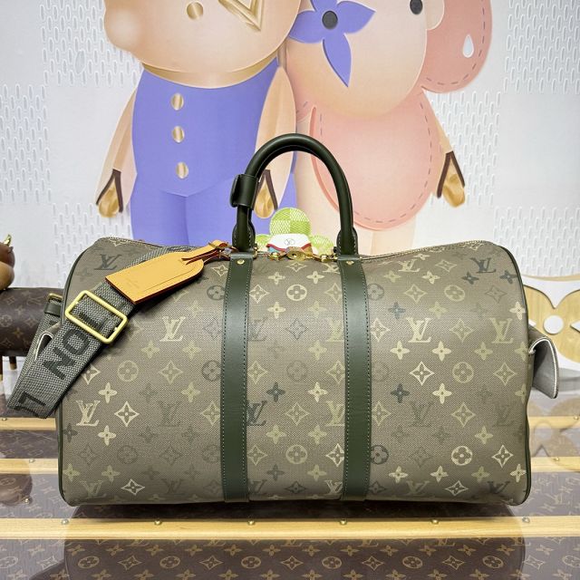 Louis vuitton monogram canvas keepall 45 M29158 green