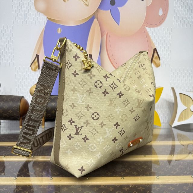 Louis vuitton monogram canvas vagabond hobo bag M26931 sand beige