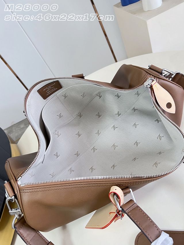 Louis vuitton original calfskin needle bag M28000 brown