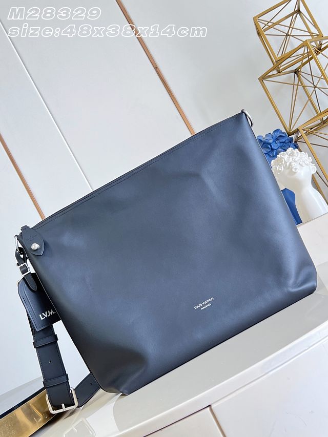 Louis vuitton original calfskin vagabond hobo bag M28392 black