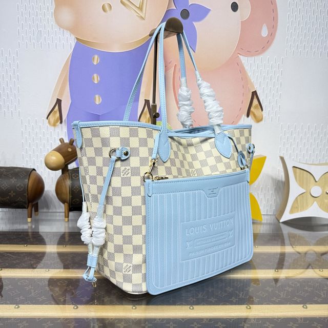 Louis vuitton original calfskin&canvas neverfull Inside out MM N40946