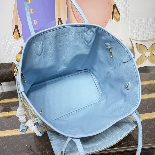 Louis vuitton original calfskin&canvas neverfull Inside out MM N40946