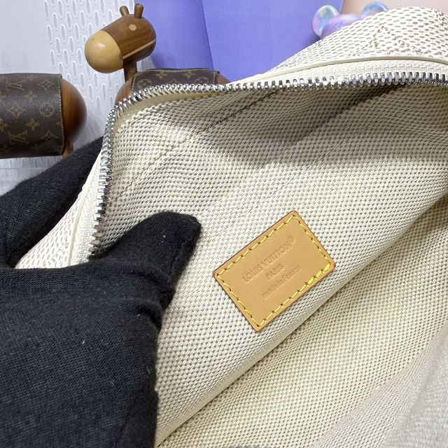 Louis vuitton original coated canvas trocadero wearable wallet M27155 white
