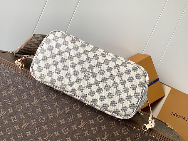 New Louis vuitton original damier azur neverfull mm N40604 pink