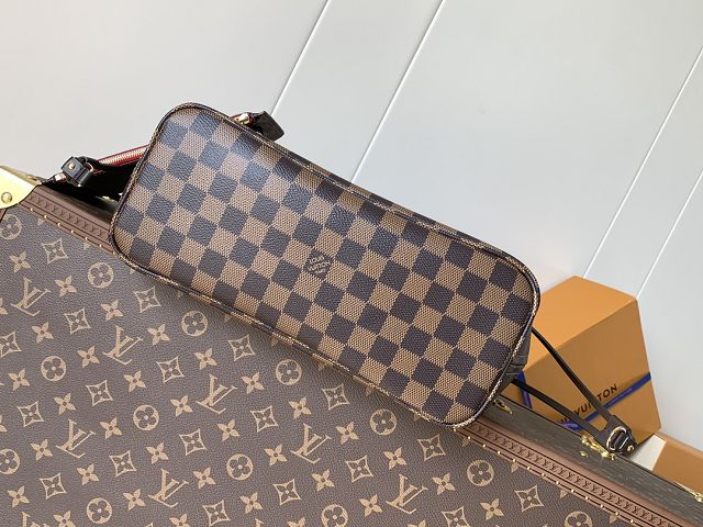 New Louis vuitton original damier ebebe neverfull pm N41359 red