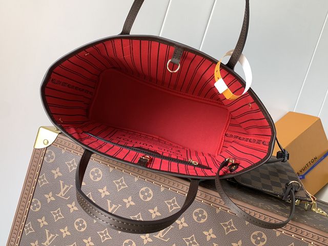 New Louis vuitton original damier ebebe neverfull pm N41359 red