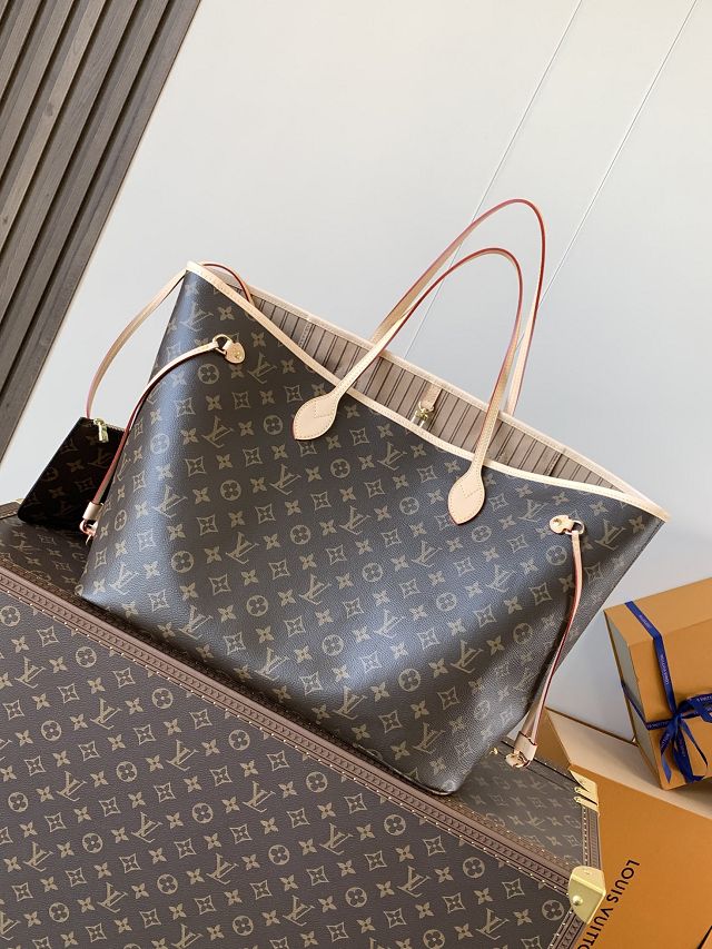 New Louis vuitton original monogram canvas neverfull gm M46978 beige