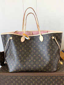 New Louis vuitton original monogram canvas neverfull gm M46978 pink