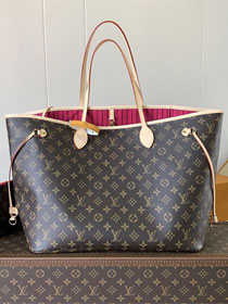 New Louis vuitton original monogram canvas neverfull gm M46978 rose red