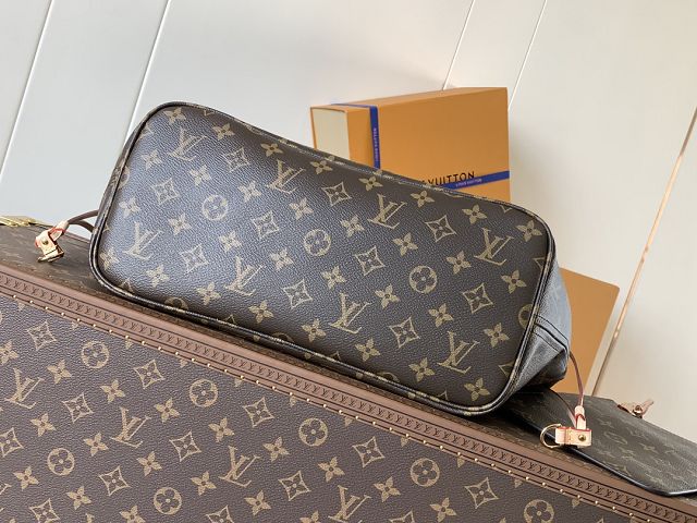 New Louis vuitton original monogram canvas neverfull mm M46987 red