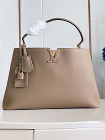 Louis vuitton original calfskin capucines visionnaire GM handbag M26259 grey