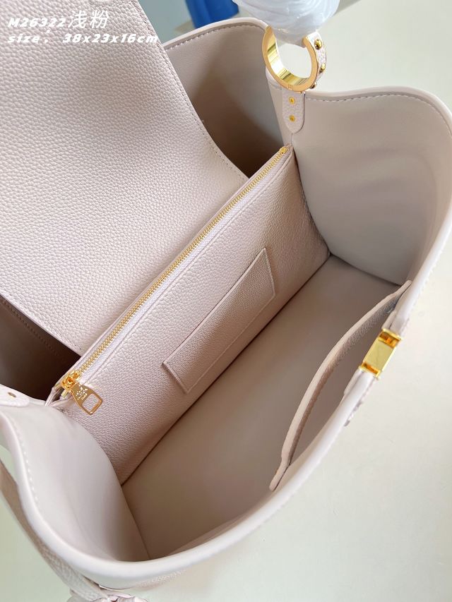 Louis vuitton original calfskin capucines visionnaire GM handbag M26259 nude