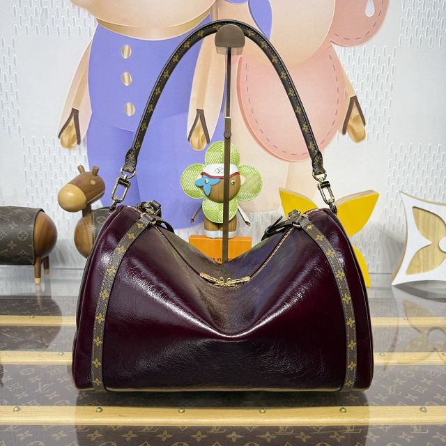Louis vuitton aged calfskin express travel MM M26308 bordeaux