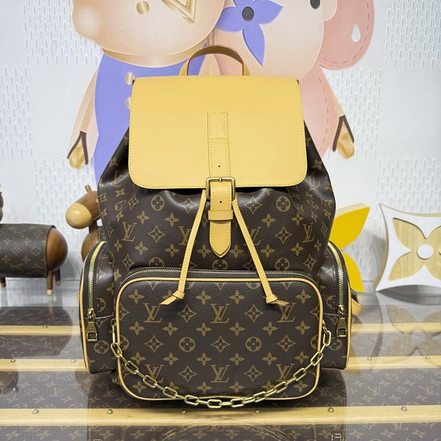 Louis vuitton original monogram canvas backpack trio M44658