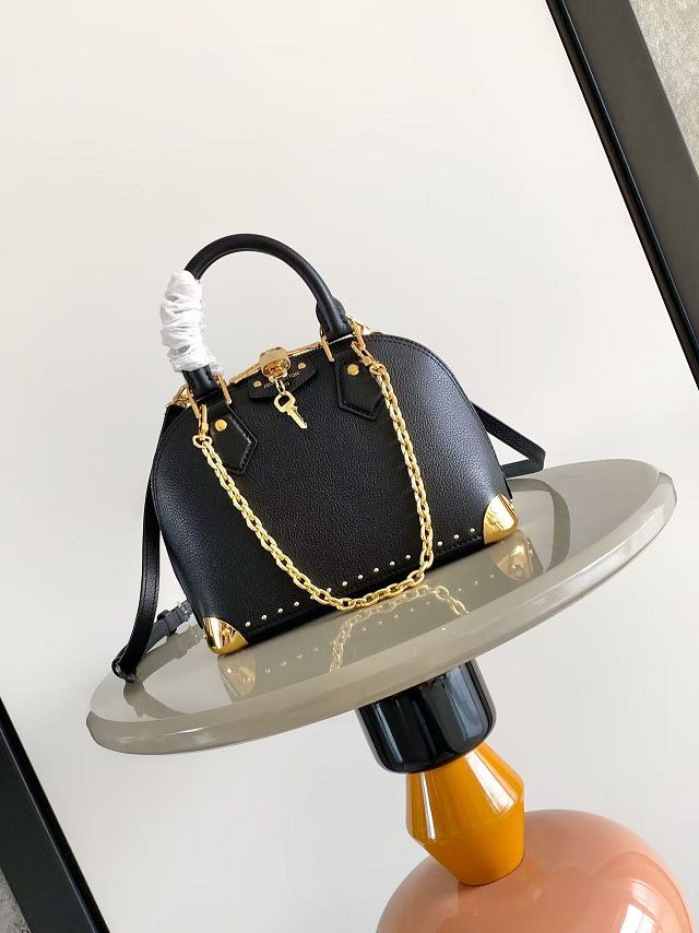 Louis vuitton original calfskin alma trunk BB M29445 black