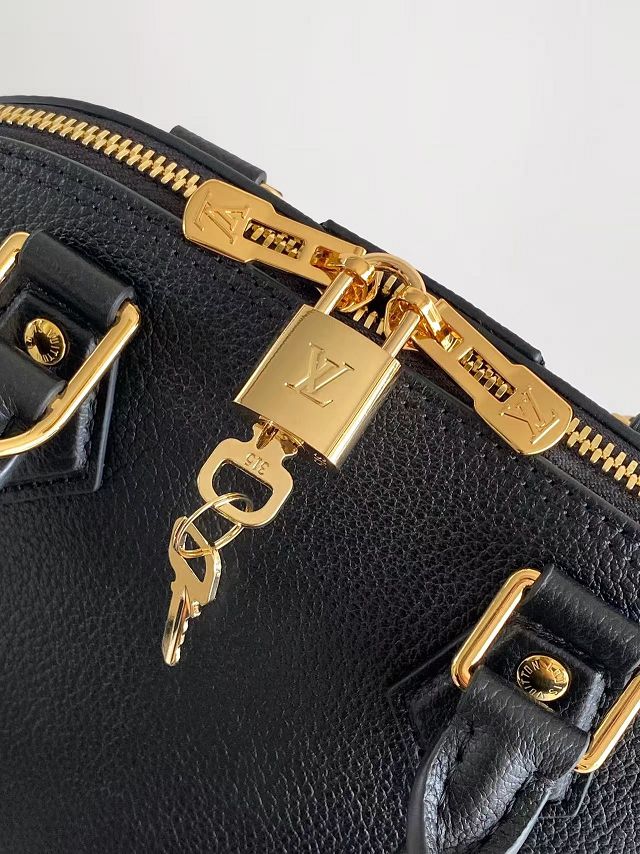 Louis vuitton original calfskin alma trunk BB M29445 black