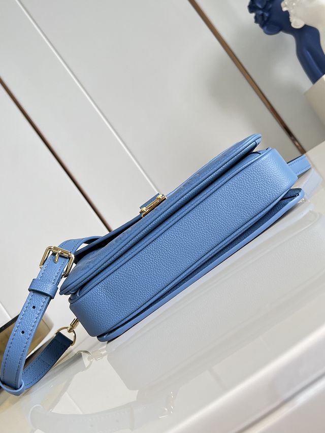 Louis vuitton original calfskin pochette metis M41487 blue