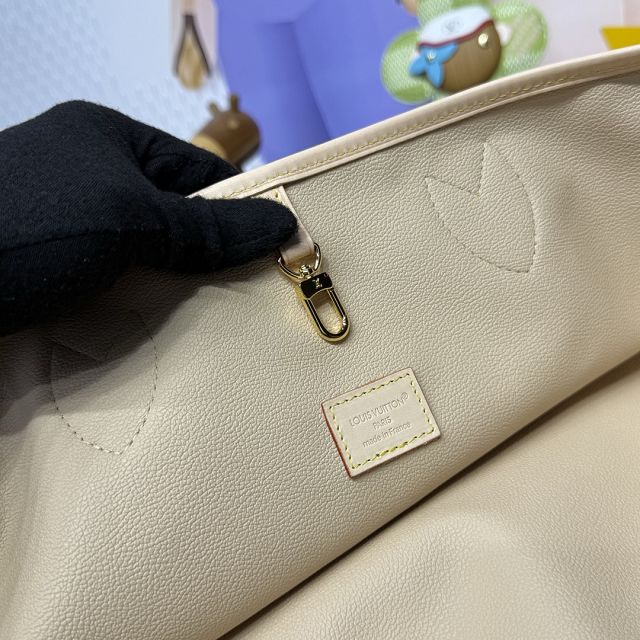 Louis vuitton original monogram denim neverwoof M28052 blue