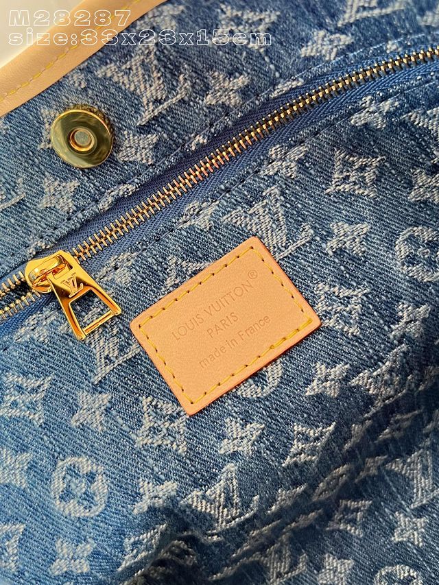 Louis vuitton original denim carryAll cargo PM M28287 blue