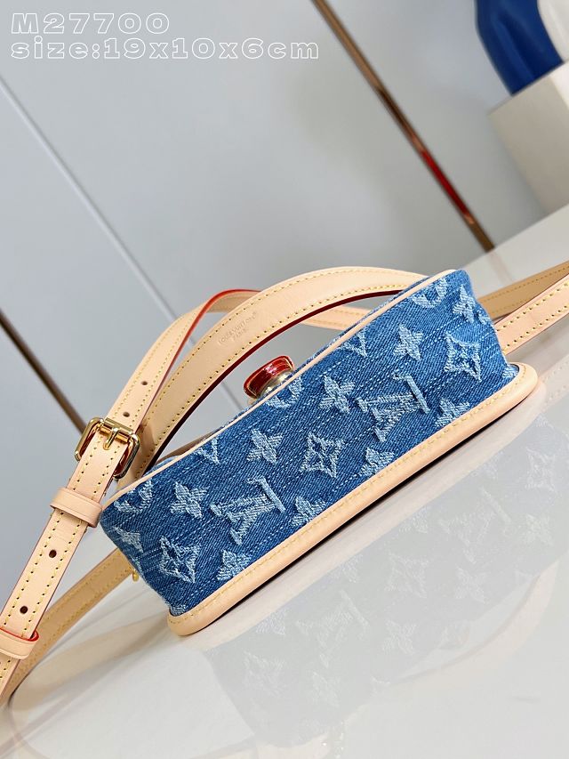 Louis vuitton original denim nano diane M27700 blue