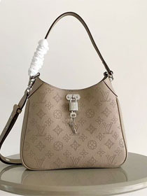 Louis vuitton original mahina leather all around PM bag M27336 grey