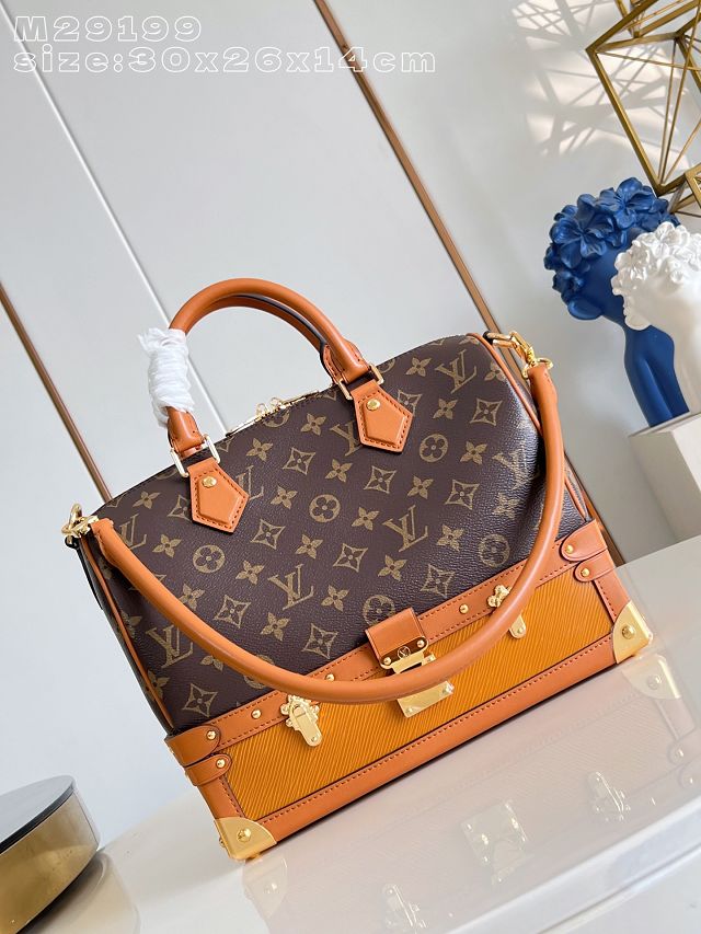 Louis vuitton original monogram canvas speedy 30 trunk M29199