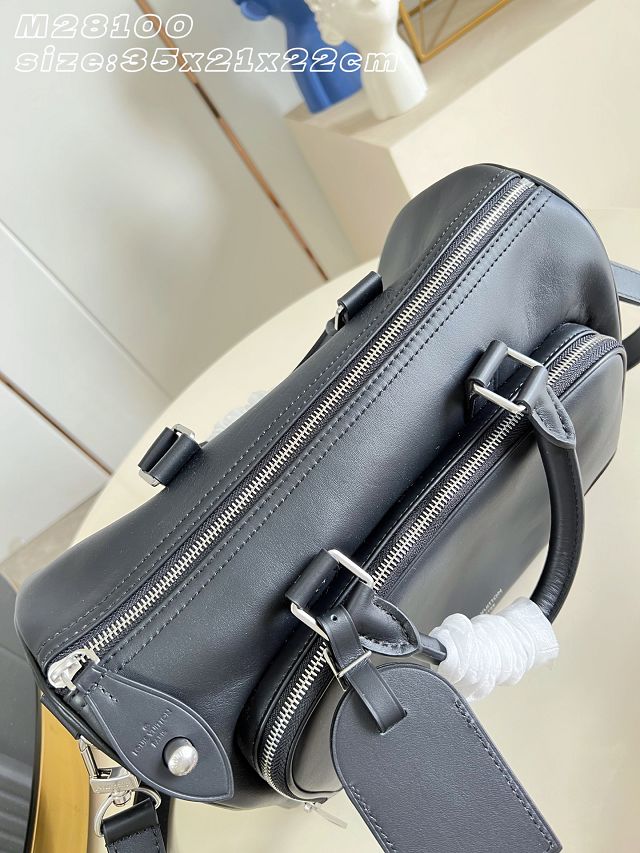 Louis vuitton original calfskin keepall cargo 35 M28100 black 