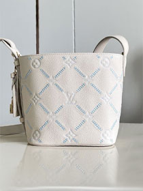 Louis vuitton original calfskin low key all in BB M28910 white&blue
