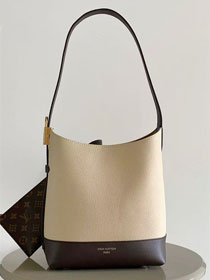 Louis vuitton original calfskin low key hobo handbag PM M29068 beige&brown