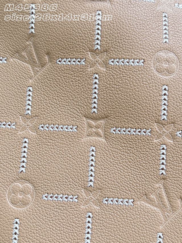Louis vuitton original calfskin neverfull MM M29486 hazelnut
