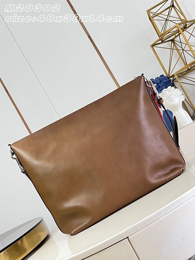 Louis vuitton original calfskin vagabond hobo bag M28392 brown