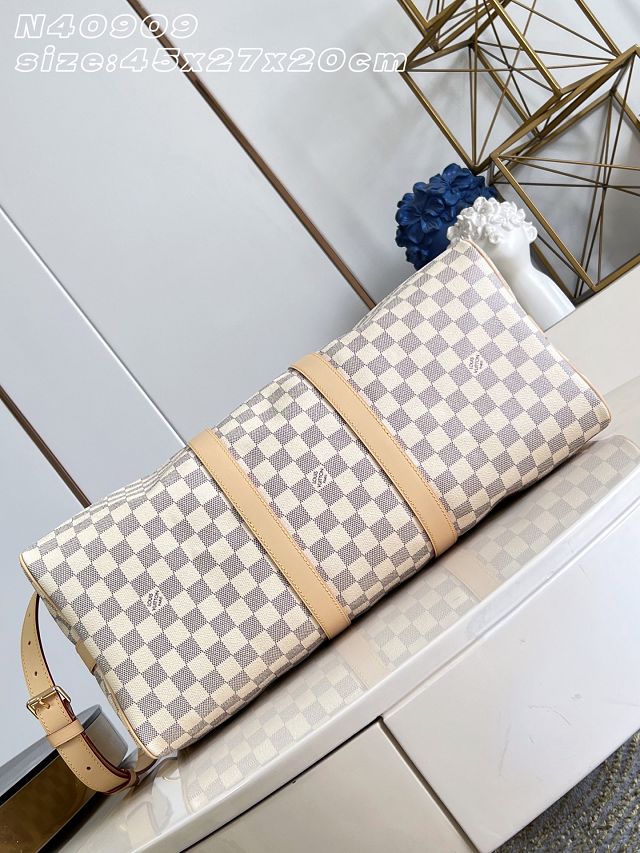 Louis vuitton original damier azur keepall 45 N40909