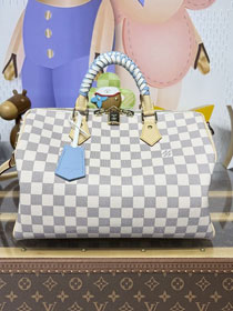 Louis vuitton original damier azur speedy soft 30 N40908 