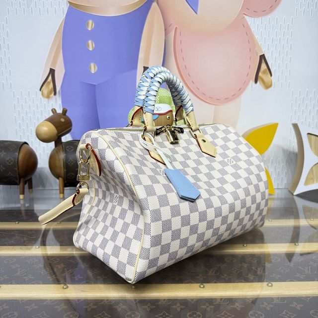 Louis vuitton original damier azur speedy soft 30 N40908 
