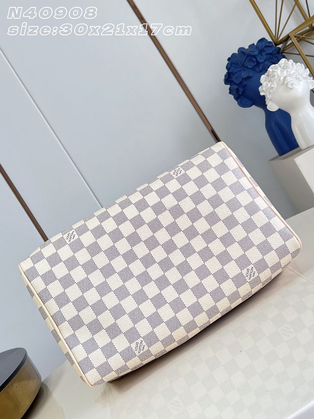 Louis vuitton original damier azur speedy soft 30 N40908 