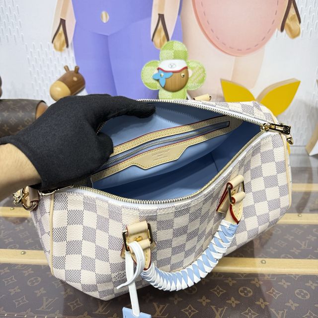 Louis vuitton original damier azur speedy soft 30 N40908 