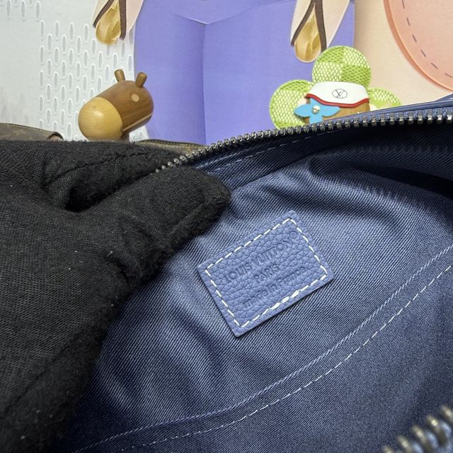 Louis vuitton original denim trio messenger bag M28601 blue