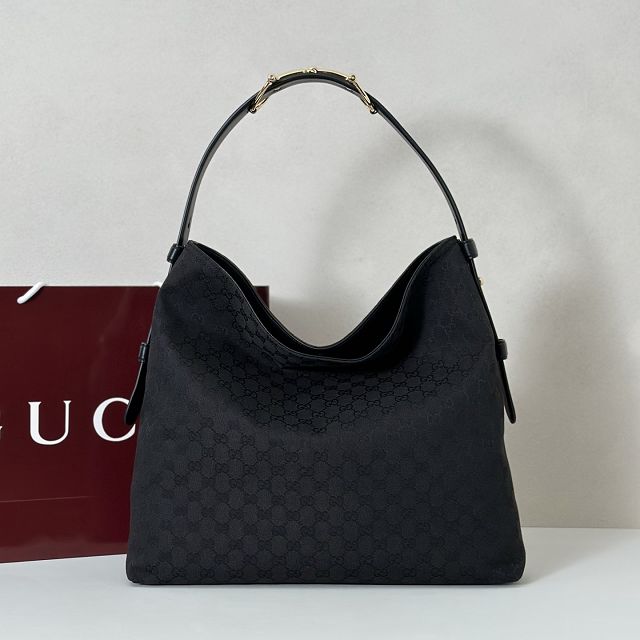 GG original canvas beatrix large tote bag 850546 black