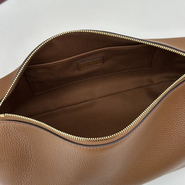 GG original calfskin half horsebit medium bag 860787 brown