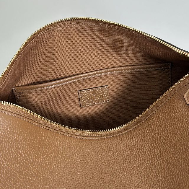 GG original calfskin half horsebit medium bag 860787 brown