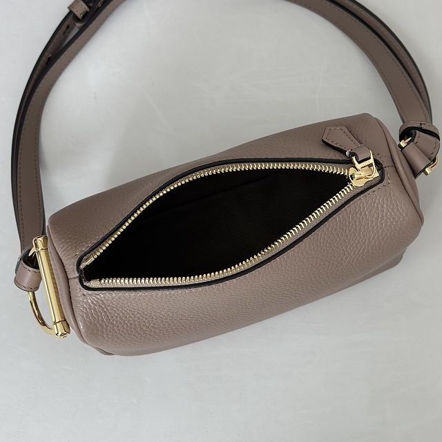 GG original calfskin half horsebit mini bag 860784 grey