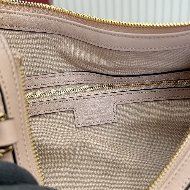 GG original calfskin emblem medium shoulder bag 847449 pink beige