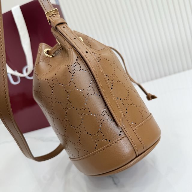 GG original calfskin venice mini bucket bag 876060 brown
