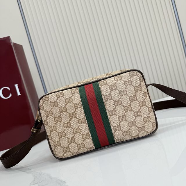 GG original canvas mini bag with web 876391 brown