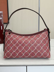 GG original fabric emblem medium shoulder bag 847449 bordeaux