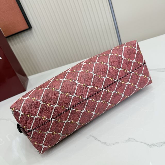 GG original fabric emblem medium shoulder bag 847449 bordeaux