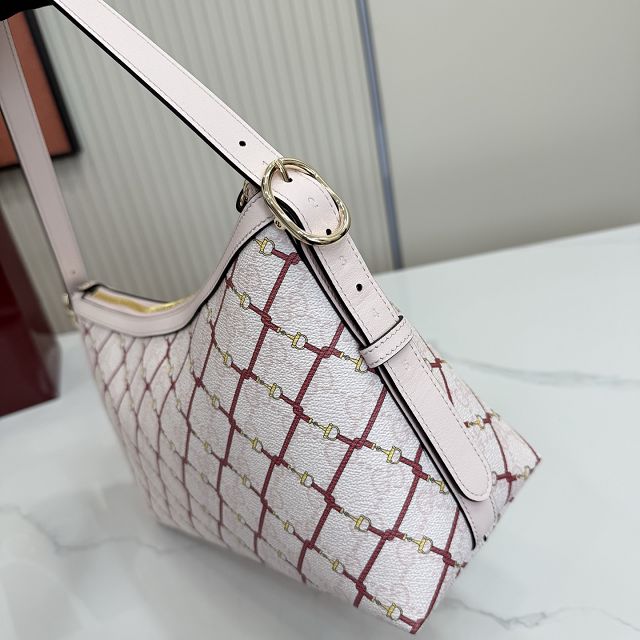 GG original fabric emblem medium shoulder bag 847449 light pink