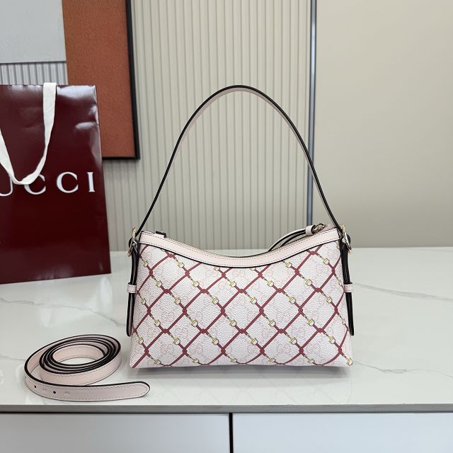 GG original fabric emblem small shoulder bag 847450 light pink